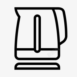 水沸腾电器沸腾的水电水壶水壶厨房茶厨图标高清图片