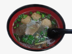 牛肉汤和肉丸素材