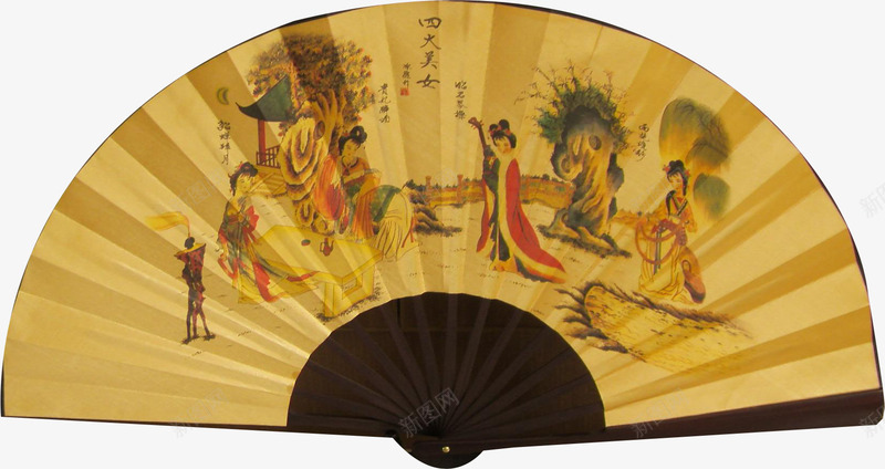 扇子png免抠素材_新图网 https://ixintu.com 中国文化 中国风 传统文化 扇子 扇子素材 扇形 折扇 文化艺术