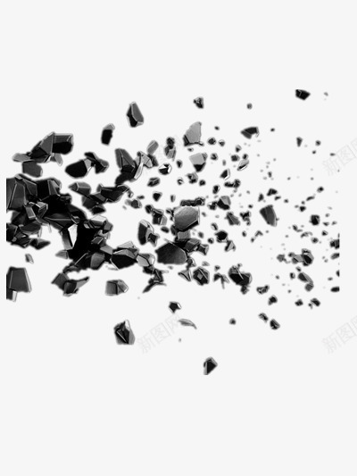 碎石png免抠素材_新图网 https://ixintu.com 石头 碎石块 碎石片 碎石装饰
