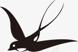 燕子素描素描手绘黑色燕子高清图片