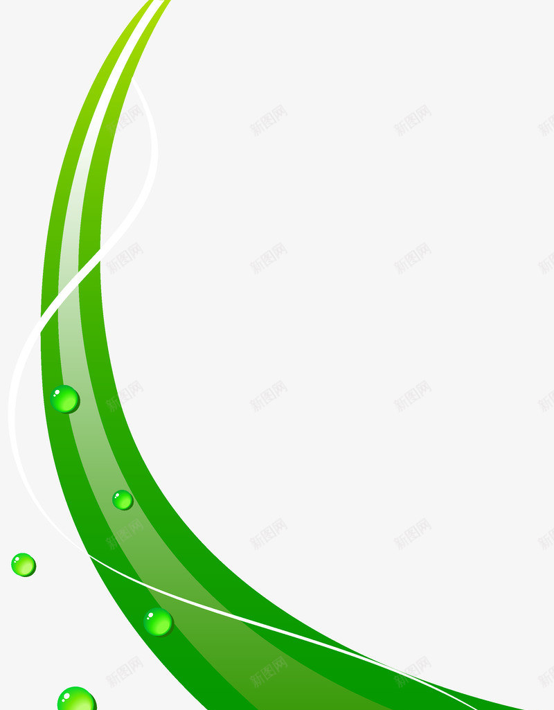 绿色条纹png免抠素材_新图网 https://ixintu.com 条纹 气泡 流线 线型 线条 绿色 背景