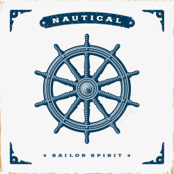航海logo复古航海主题图标高清图片