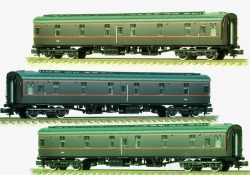 春运交通工具绿皮火车车厢高清图片