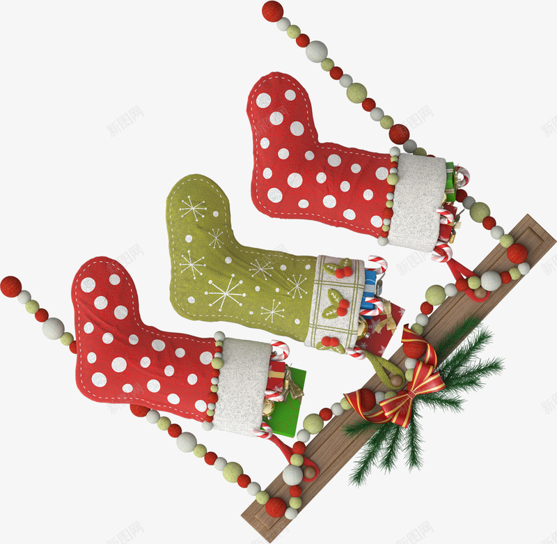 圣诞袜圣诞节png免抠素材_新图网 https://ixintu.com 圣诞老人 圣诞节 圣诞袜 礼物袜
