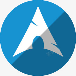 ArchlinuxArchLinux系统阴影圈图标高清图片