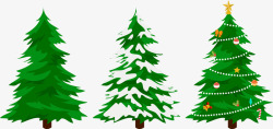 圣诞绿色小树素材