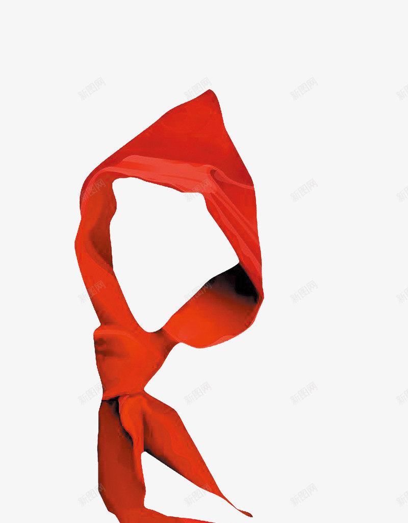 红领巾png免抠素材_新图网 https://ixintu.com 80后 学生 怀旧 红色 红领巾 领巾