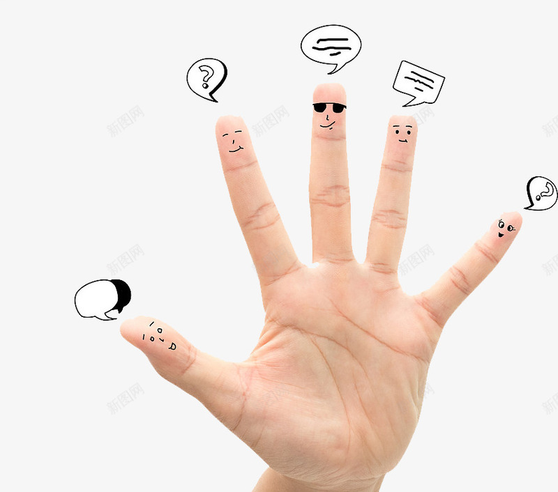 手指五指对话框png免抠素材_新图网 https://ixintu.com 五指 实拍 对话框 手指 模特 真人