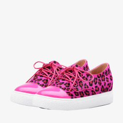 粉色豹纹鞋素材