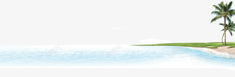 浪漫海边美景海水椰树沙滩png免抠素材_新图网 https://ixintu.com 椰树 沙滩 浪漫 海水 海边 美景