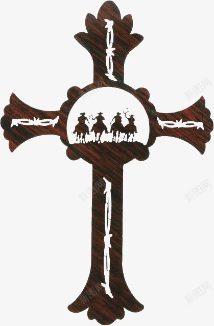 十字架png免抠素材_新图网 https://ixintu.com 创意十字架 复古十字架 棕色十字架 牛仔 镂空十字架 骑士