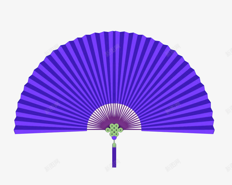 紫色折扇png免抠素材_新图网 https://ixintu.com 扇子 折扇 紫色 纸扇