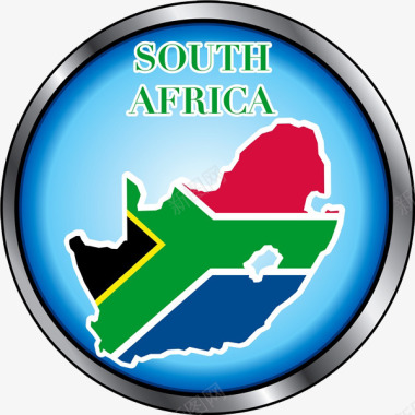 图标中的南非地图图标