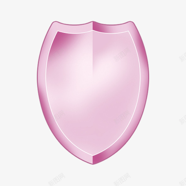 粉色盾牌元素png免抠素材_新图网 https://ixintu.com 守护 安全 将康 盾牌