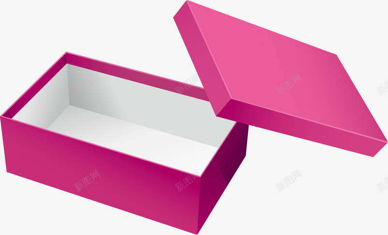 紫红色鞋盒子矢量图eps免抠素材_新图网 https://ixintu.com 盒子免抠图片 盒子素材 紫红色 长方形盒子 鞋盒子 矢量图