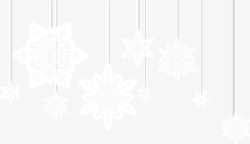 拼图图案背景图片冬日圣诞节雪花挂饰高清图片