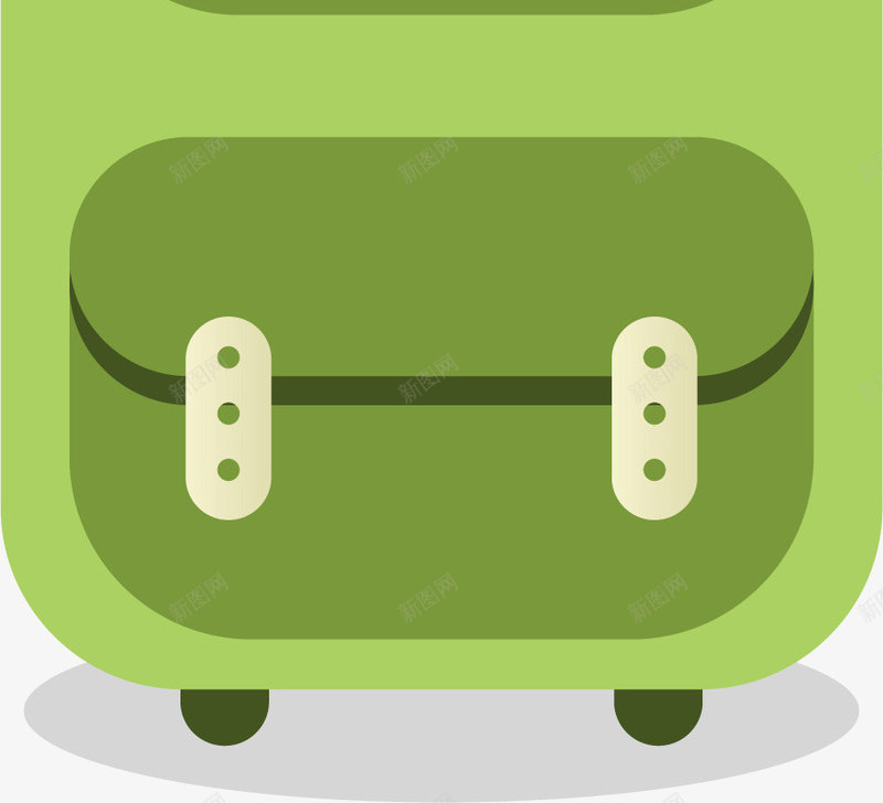 绿色行李箱png免抠素材_新图网 https://ixintu.com 出差旅行 卡通拉杆箱 卡通旅行箱 卡通行李箱 手绘拉杆箱 旅游旅行 箱包 绿色拉杆箱 绿色行李箱