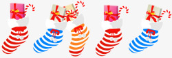 彩色的圣诞袜子素材