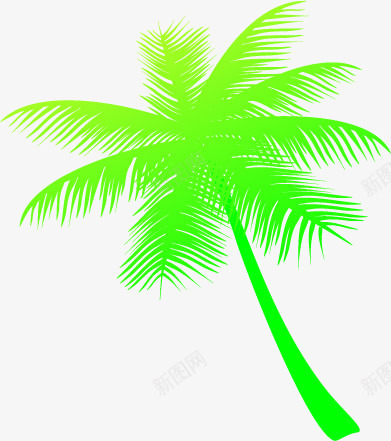 摄影绿色效果椰子树沙滩png免抠素材_新图网 https://ixintu.com 摄影 效果 椰子树 沙滩 绿色