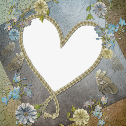 爱心钻石花朵花瓣背景装饰边框素材