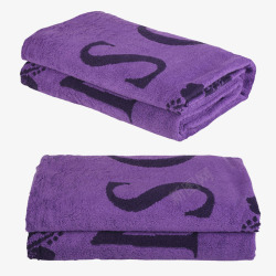 紫色LASCANA舒适沙滩巾素材