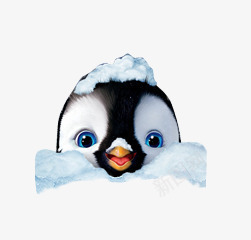 呆萌小企鹅png免抠素材_新图网 https://ixintu.com 企鹅 儿童海报设计素材 免抠素材 动物 动物卡通画 可爱 大企鹅 插画 雪地里的企鹅