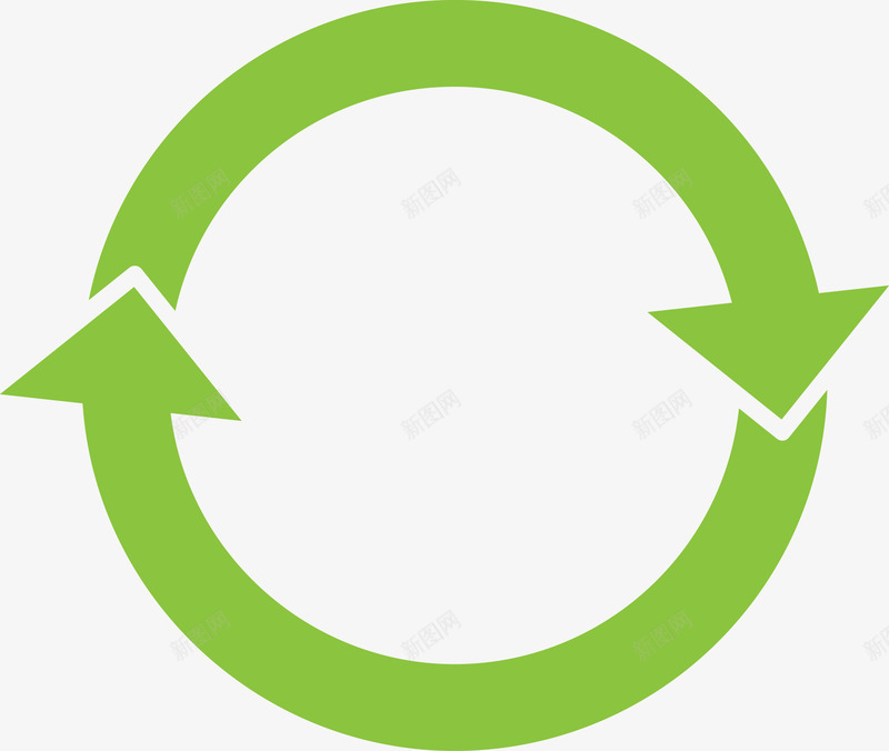 循环使用图标png_新图网 https://ixintu.com 低能耗 可再生能源 可回收 回收利用 图标 垃圾桶 废品回收利用 环保 生态标志 绿叶 绿色 绿色环保