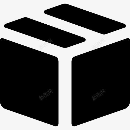 盒子图标png_新图网 https://ixintu.com Web 工具 接口 接口箱 方形 盒 立方 立方体 黑色