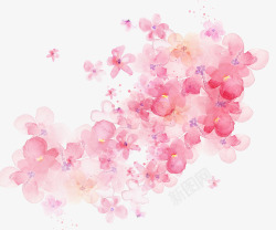 花朵水彩画水彩花朵底纹高清图片
