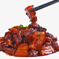 中国风文化展板红烧肉高清图片