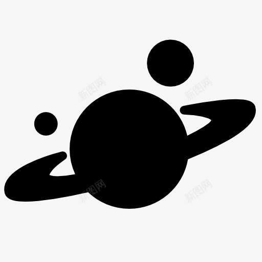 倾斜星球图案图标png_新图网 https://ixintu.com 倾斜 图案 星球