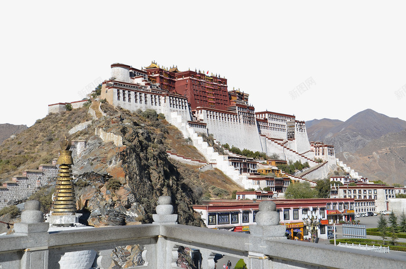 布达拉宫png免抠素材_新图网 https://ixintu.com 中华人民共和国西藏自治区 中国西藏 西藏 面达拉宫 风景名胜