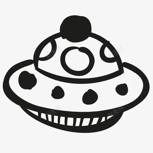 UFO太空飞船图标png_新图网 https://ixintu.com UFO 飞碟