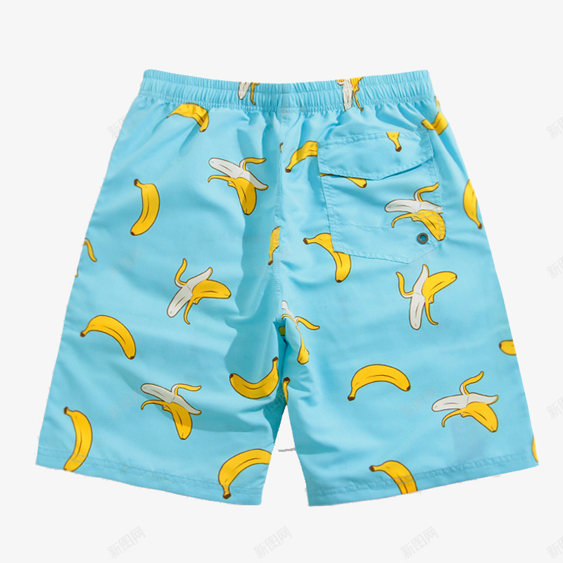 蓝色香蕉男士沙滩裤png免抠素材_新图网 https://ixintu.com 大裤衩 沙滩裤 男士 蓝色 韩版