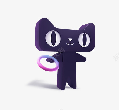 黑色天猫双十一元素图标png_新图网 https://ixintu.com 1111 VR VR世界 双十一 双十一元素 呆萌天猫 天猫 天猫png 彩色手环 手环 立体天猫 站着的天猫 站立 黑色