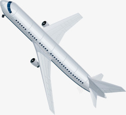旅游交通工具飞行的飞机矢量图高清图片