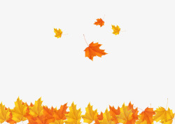 开业宣传单模板秋季枫叶背景高清图片