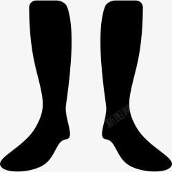 膝盖长袜足球袜图标高清图片