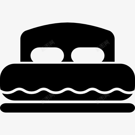 床上的一对夫妇图标png_新图网 https://ixintu.com 休息 双 夫妇的卧室 对 工具 工具和器具 床 放松