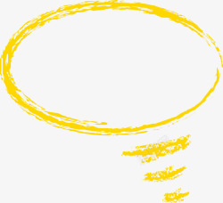 qq语音气泡黄色对话框高清图片