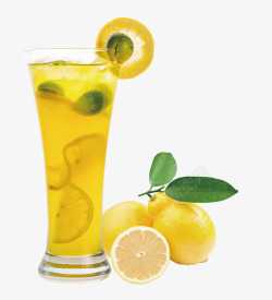 水果杯子柠檬汁高清图片