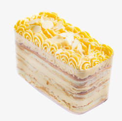 蛋糕装饰杏仁片杏仁片装饰盒子蛋糕高清图片