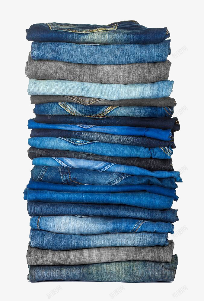 多样时尚牛仔裤png免抠素材_新图网 https://ixintu.com 一堆 一堆衣服 多样 多色 实物 折叠 时尚裤子 牛仔裤 蓝色 高