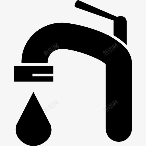 水龙头滴图标png_新图网 https://ixintu.com 信号 工具和器具 水暖 水管工 液体 滴