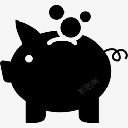 小猪银行扑满接口符号经济图标高清图片