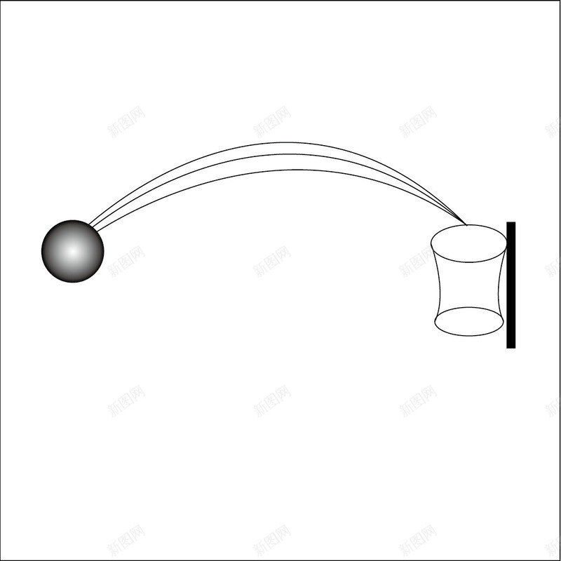扔球抛物线矢量图ai免抠素材_新图网 https://ixintu.com 体育 卡通 手绘 抛物线 抛球 球 球篮 矢量图