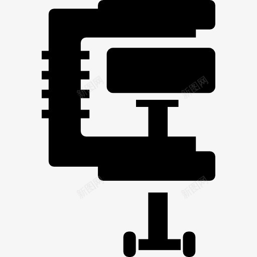 热压机的剪影图标png_新图网 https://ixintu.com 压缩 压缩机 工具和器具 机 热 热压缩