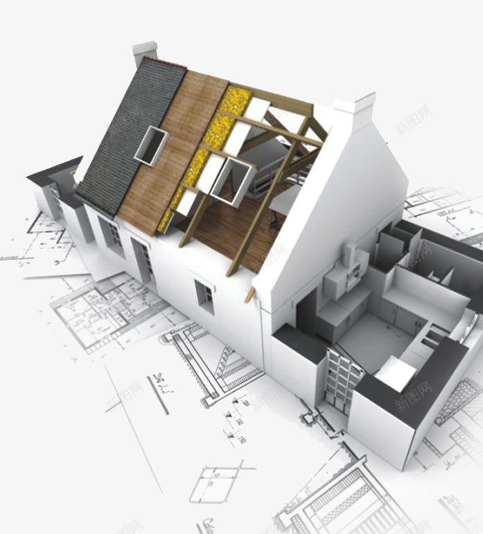 建房家装png免抠素材_新图网 https://ixintu.com 家装 房子 房屋 装修