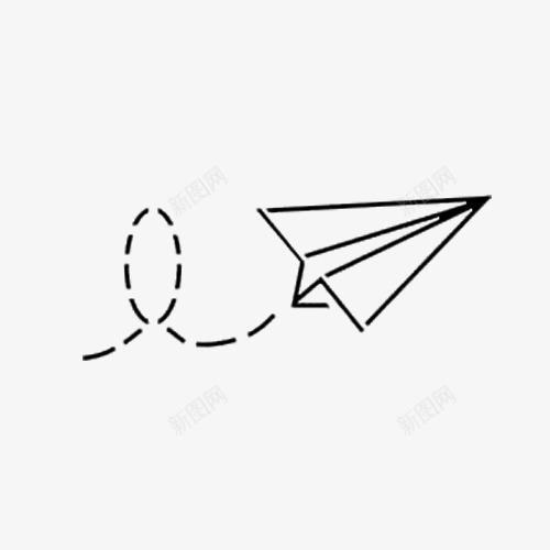 一个折叠的纸飞机手绘图标png_新图网 https://ixintu.com 一个 手绘图 折叠 折叠飞机 直升机 纸张 纸飞机手绘 飞机